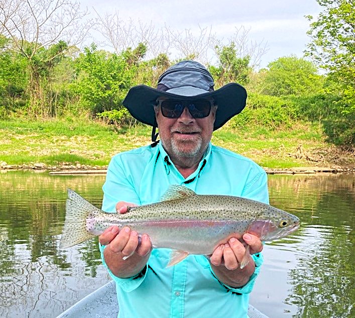 A Holston River Dry Fly Eating Rainbow