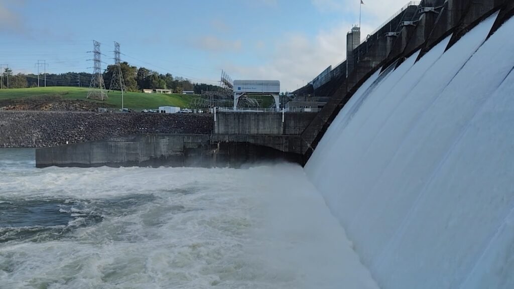 Spilling at Cherokee Dam on the Holston River