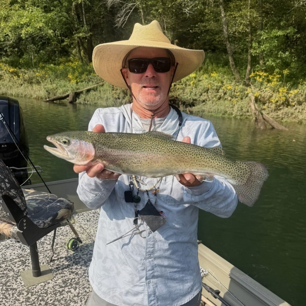 A stellar Rainbow Trout caught on a nymph on the Cumberland River